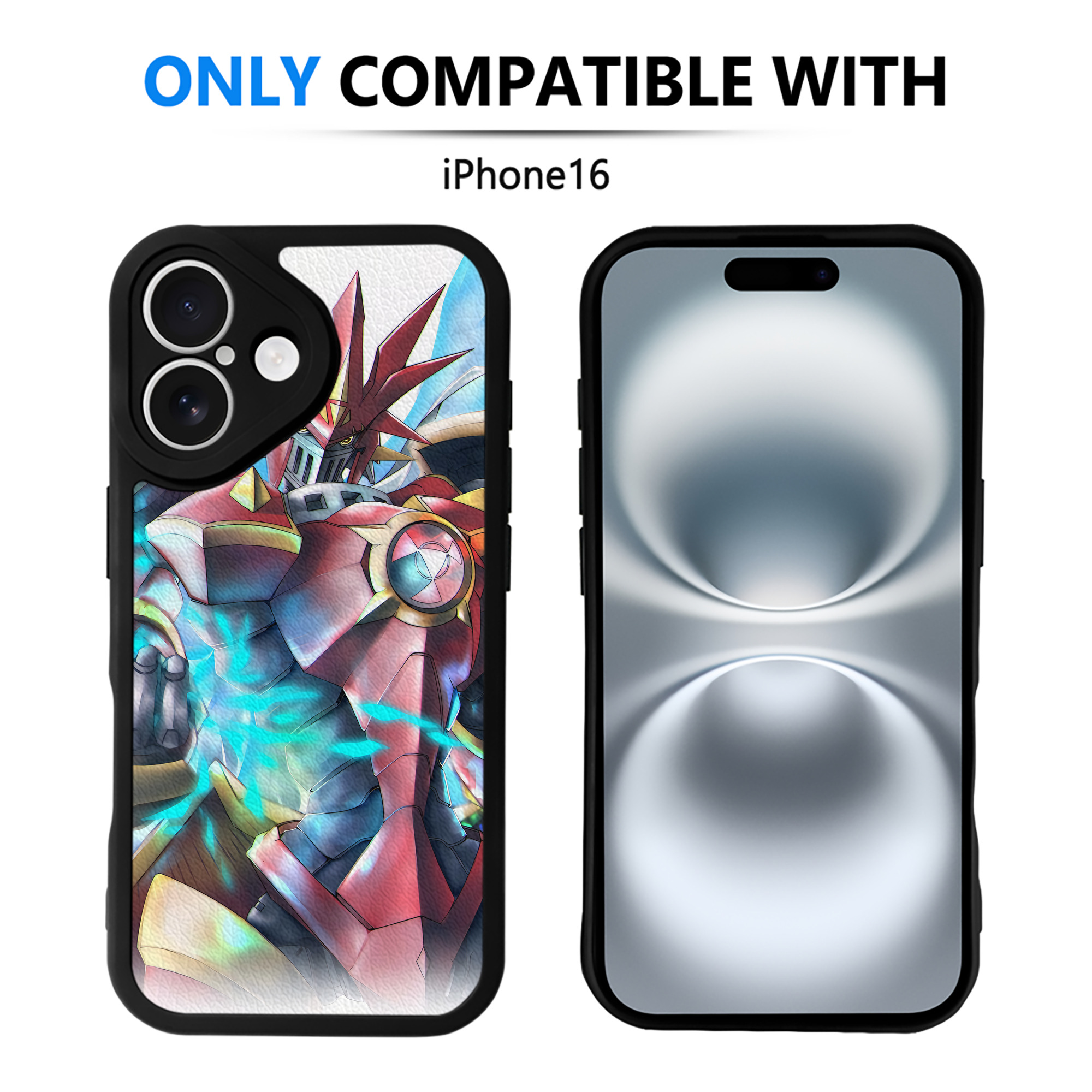 （画像用） Digimon デジタルモンスター/デジモン 【iPhone 16シリーズ対応】シリコンスマホケース（レザー調） 材質：シリコン
